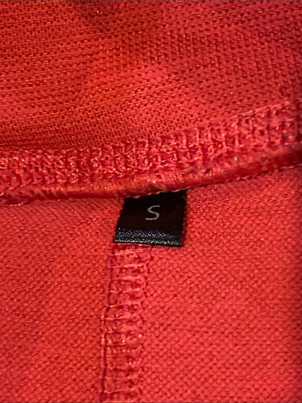 Alphalete Leggings size Small Red Orange Ribbed Detail